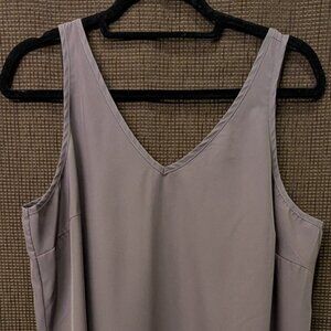 Emery Rose Womens Plus Size 1XL Sleeveless Layered Blouse